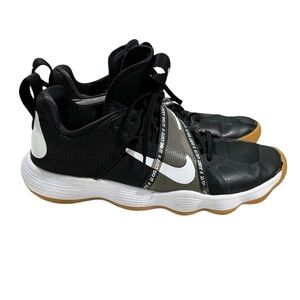 Nike Womens React Hyperset Women's Volleyball Shoe black white size 9.5